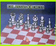 Atari ST Colossus Chess X (1988) Game Chessboard close-up