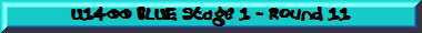 U1400 BLUE Stage 1 - Round 11