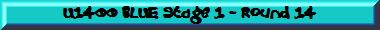 U1400 BLUE Stage 1 - Round 14