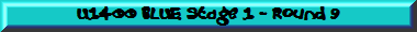U1400 BLUE Stage 1 - Round 9