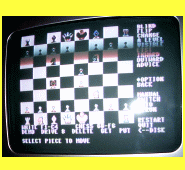 Commodore C64/128 Chess 7.0 (1983) 2-D Chess Board