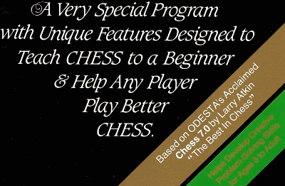 Helps Develop Creative Problem-Solving Skills for Ages 8 to Adult.  Picture taken from the CHESS User Manual (front)