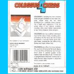 Commodore 64/128 Colossus 4 (1985) Cassette Cover (back)