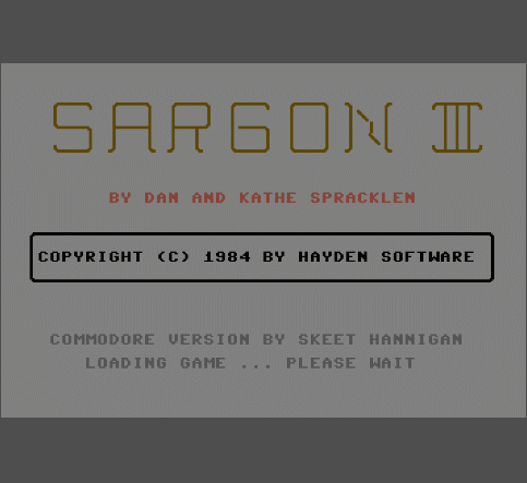 Commodore 64/128  Emulator Sargon III (1984)