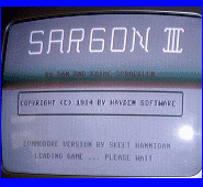 Commodore 64/128 Sargon III (1984) Loading Screen