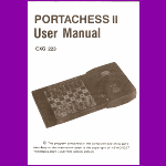 CXG Portachess II (1984) User Manual