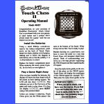 Excalibur Touch Chess II (2007) User Manual