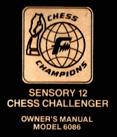 The 1984 enhanced version of the SENSORY �12�, now called �12B� Model 6086.  Picture taken from �SENSORY 12B CHESS CHALLENGER� User Manual