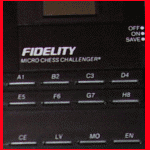 Fidelity Micro Chess Challenger(1991) Push Button Controls