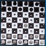 Fidelity Tiny Chess (1991) Sensory Peg Board