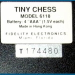 Fidelity Tiny Chess (1991) Model: 6118