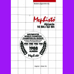 Mephisto Almeria 16 Bit (1988) User Manual