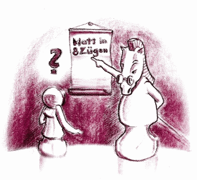 �MATE IN 8� Can this computer really solve mate in 8 problems?  Probably not! No wonder the student looks confused?