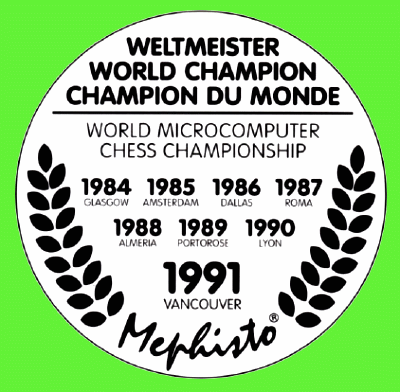 �MEPHISTO VANCOUVER 1991 World Champion� Taken from User Manual