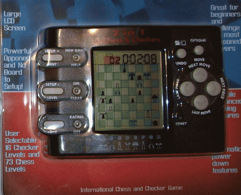 �MicroGear 2-in-1 Chess & Checkers� Features Picture taken from Box (front)