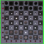 RadioShack 1650 Computerized Portable Sensory Chess  (1983) Sensory Peg Board