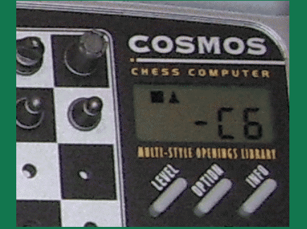 Saitek Kasparov Cosmos (1998) 5 Position 7 Segment LCD Display