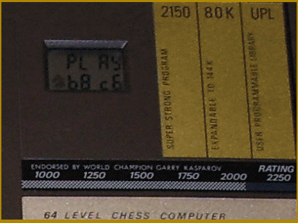 Saitek Kasparov Turbo King (1987) LCD Display