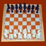 Tryom Electronic Chess CC-700 (1981)  Magnetic Folding Chessboard