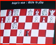 Commodore Amiga The Art of Chess (1987) Game Chess Board close up