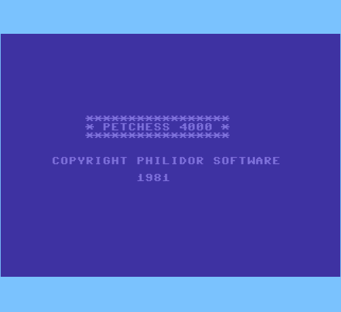 Commodore 64 Emulator -  Petchess 4000 (1981)