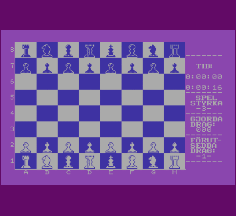 Commodore 64 Emulator -  Super Schack (198?)